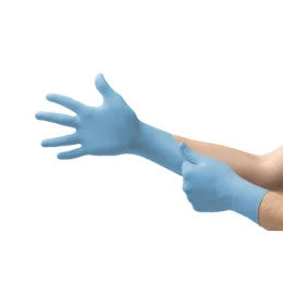 Luva Nitrílica Azul Descartável Ansell