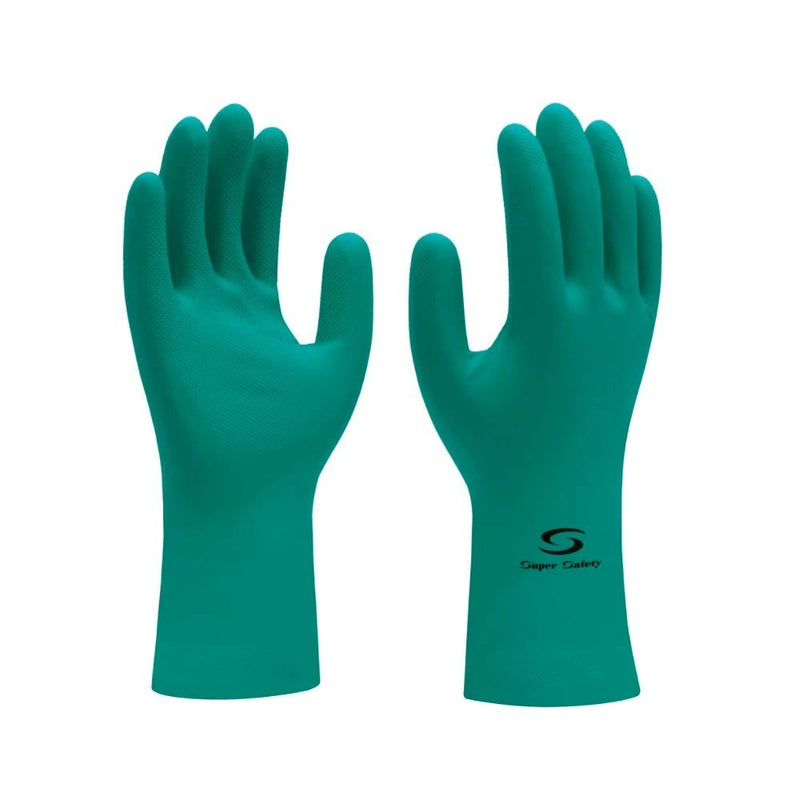 Luva Nitrílica Verde Nitrogreen Super Safety