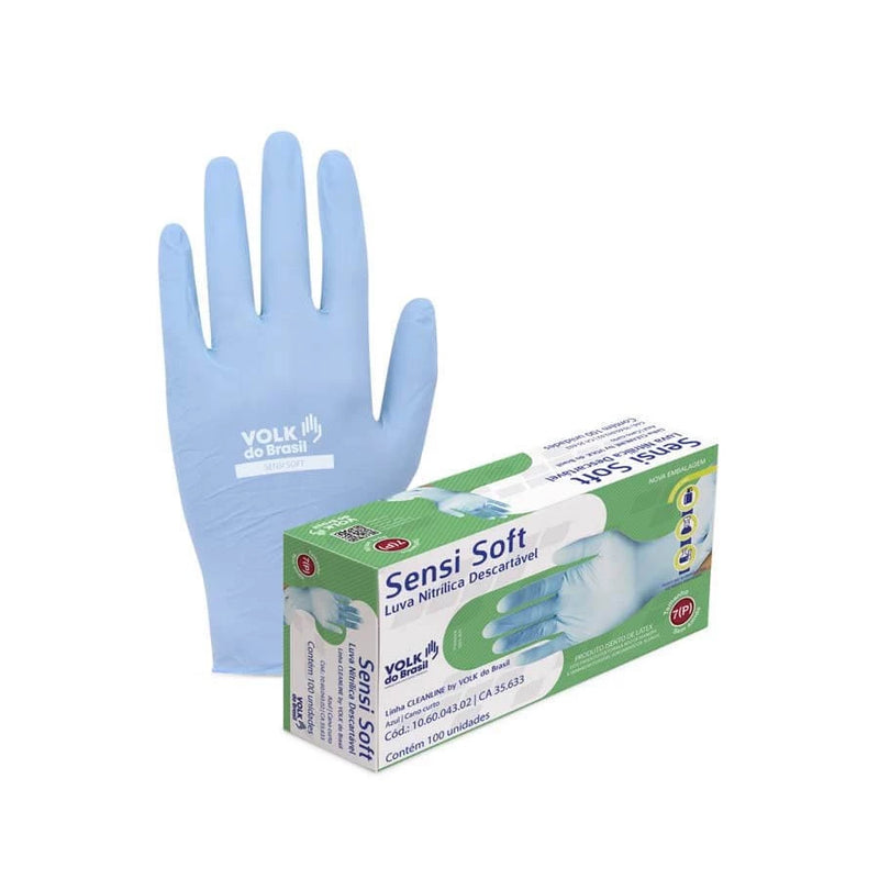 Luva Nitrílica Sensi Soft Descartável